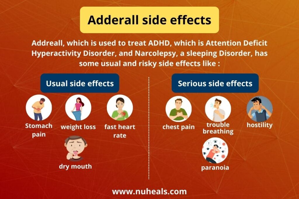 Adderall side effects